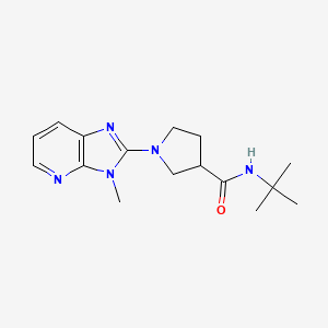 N-tert-butyl-1-{3-methyl-3H-imidazo[4,5-b]pyridin-2-yl}pyrrolidine-3-carboxamide