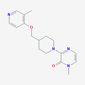 1-methyl-3-(4-{[(3-methylpyridin-4-yl)oxy]methyl}piperidin-1-yl)-1,2-dihydropyrazin-2-one