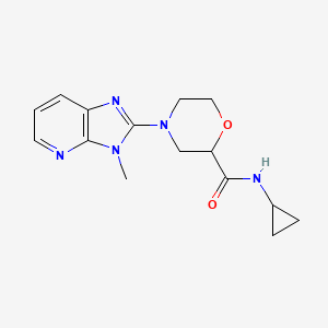 N-cyclopropyl-4-{3-methyl-3H-imidazo[4,5-b]pyridin-2-yl}morpholine-2-carboxamide