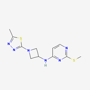 N-[1-(5-methyl-1,3,4-thiadiazol-2-yl)azetidin-3-yl]-2-(methylsulfanyl)pyrimidin-4-amine