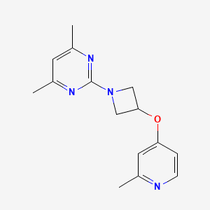 4,6-dimethyl-2-{3-[(2-methylpyridin-4-yl)oxy]azetidin-1-yl}pyrimidine