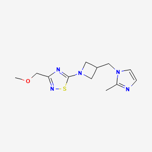 3-(methoxymethyl)-5-{3-[(2-methyl-1H-imidazol-1-yl)methyl]azetidin-1-yl}-1,2,4-thiadiazole