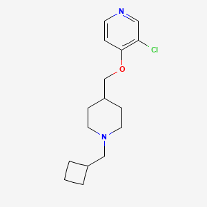 3-chloro-4-{[1-(cyclobutylmethyl)piperidin-4-yl]methoxy}pyridine