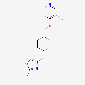 3-chloro-4-({1-[(2-methyl-1,3-oxazol-4-yl)methyl]piperidin-4-yl}methoxy)pyridine