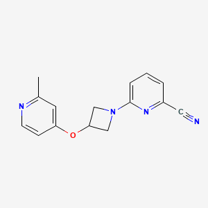 6-{3-[(2-methylpyridin-4-yl)oxy]azetidin-1-yl}pyridine-2-carbonitrile