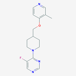 molecular formula C16H19FN4O B6470601 5-fluoro-4-(4-{[(3-methylpyridin-4-yl)oxy]methyl}piperidin-1-yl)pyrimidine CAS No. 2640836-31-1