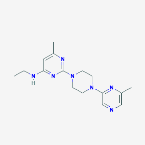 N-ethyl-6-methyl-2-[4-(6-methylpyrazin-2-yl)piperazin-1-yl]pyrimidin-4-amine