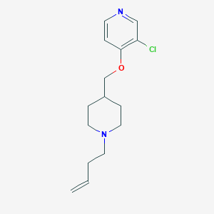 4-{[1-(but-3-en-1-yl)piperidin-4-yl]methoxy}-3-chloropyridine