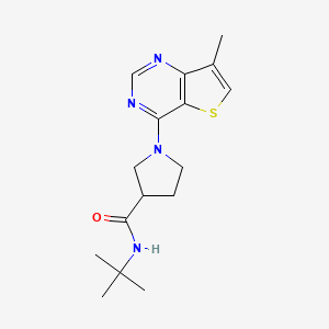 molecular formula C16H22N4OS B6470623 N-tert-butyl-1-{7-methylthieno[3,2-d]pyrimidin-4-yl}pyrrolidine-3-carboxamide CAS No. 2640830-85-7