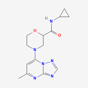 N-cyclopropyl-4-{5-methyl-[1,2,4]triazolo[1,5-a]pyrimidin-7-yl}morpholine-2-carboxamide