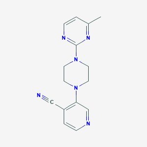 3-[4-(4-methylpyrimidin-2-yl)piperazin-1-yl]pyridine-4-carbonitrile