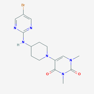 5-{4-[(5-bromopyrimidin-2-yl)amino]piperidin-1-yl}-1,3-dimethyl-1,2,3,4-tetrahydropyrimidine-2,4-dione