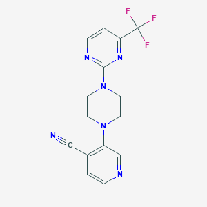 3-{4-[4-(trifluoromethyl)pyrimidin-2-yl]piperazin-1-yl}pyridine-4-carbonitrile