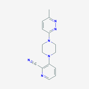 3-[4-(6-methylpyridazin-3-yl)piperazin-1-yl]pyridine-2-carbonitrile