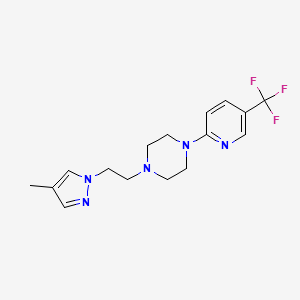 1-[2-(4-methyl-1H-pyrazol-1-yl)ethyl]-4-[5-(trifluoromethyl)pyridin-2-yl]piperazine