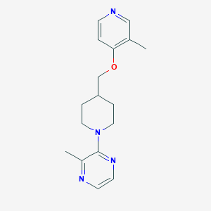 molecular formula C17H22N4O B6470687 2-methyl-3-(4-{[(3-methylpyridin-4-yl)oxy]methyl}piperidin-1-yl)pyrazine CAS No. 2640961-42-6