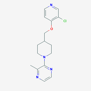 2-(4-{[(3-chloropyridin-4-yl)oxy]methyl}piperidin-1-yl)-3-methylpyrazine