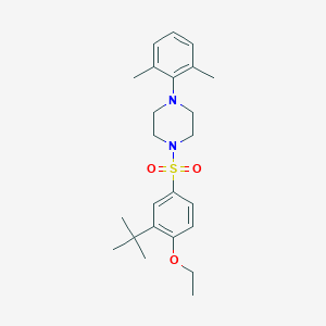 1-(3-tert-butyl-4-ethoxybenzenesulfonyl)-4-(2,6-dimethylphenyl)piperazine