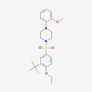 1-(3-tert-butyl-4-ethoxybenzenesulfonyl)-4-(2-methoxyphenyl)piperazine