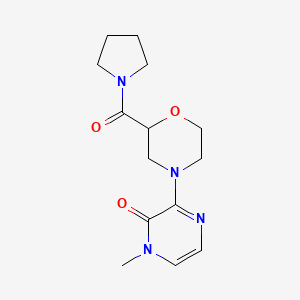 1-methyl-3-[2-(pyrrolidine-1-carbonyl)morpholin-4-yl]-1,2-dihydropyrazin-2-one