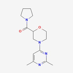 4-(2,6-dimethylpyrimidin-4-yl)-2-(pyrrolidine-1-carbonyl)morpholine