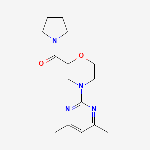 4-(4,6-dimethylpyrimidin-2-yl)-2-(pyrrolidine-1-carbonyl)morpholine