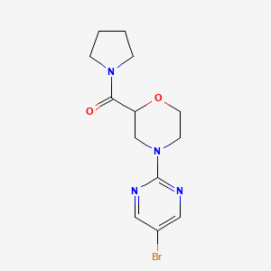 4-(5-bromopyrimidin-2-yl)-2-(pyrrolidine-1-carbonyl)morpholine