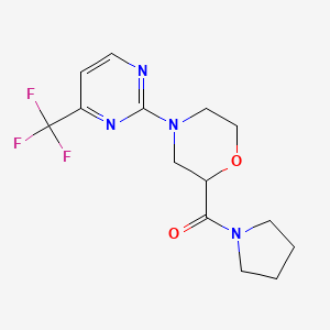 2-(pyrrolidine-1-carbonyl)-4-[4-(trifluoromethyl)pyrimidin-2-yl]morpholine