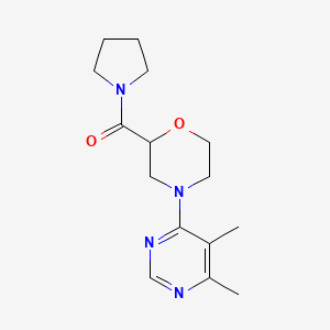 4-(5,6-dimethylpyrimidin-4-yl)-2-(pyrrolidine-1-carbonyl)morpholine