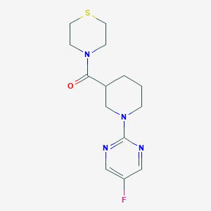 4-[1-(5-fluoropyrimidin-2-yl)piperidine-3-carbonyl]thiomorpholine