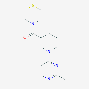 4-[1-(2-methylpyrimidin-4-yl)piperidine-3-carbonyl]thiomorpholine