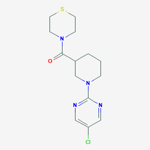 4-[1-(5-chloropyrimidin-2-yl)piperidine-3-carbonyl]thiomorpholine