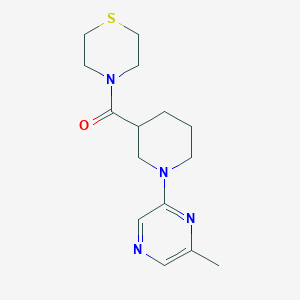 4-[1-(6-methylpyrazin-2-yl)piperidine-3-carbonyl]thiomorpholine