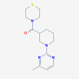 4-[1-(4-methylpyrimidin-2-yl)piperidine-3-carbonyl]thiomorpholine