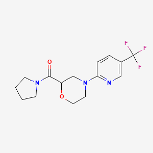 2-(pyrrolidine-1-carbonyl)-4-[5-(trifluoromethyl)pyridin-2-yl]morpholine