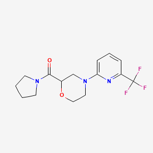 2-(pyrrolidine-1-carbonyl)-4-[6-(trifluoromethyl)pyridin-2-yl]morpholine