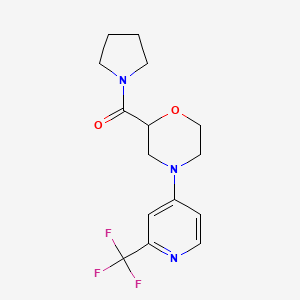 2-(pyrrolidine-1-carbonyl)-4-[2-(trifluoromethyl)pyridin-4-yl]morpholine