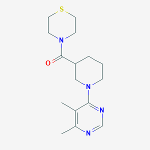 4-[1-(5,6-dimethylpyrimidin-4-yl)piperidine-3-carbonyl]thiomorpholine