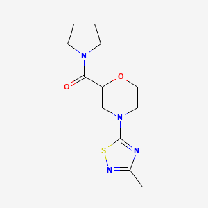 4-(3-methyl-1,2,4-thiadiazol-5-yl)-2-(pyrrolidine-1-carbonyl)morpholine