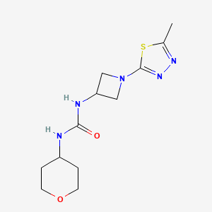 3-[1-(5-methyl-1,3,4-thiadiazol-2-yl)azetidin-3-yl]-1-(oxan-4-yl)urea