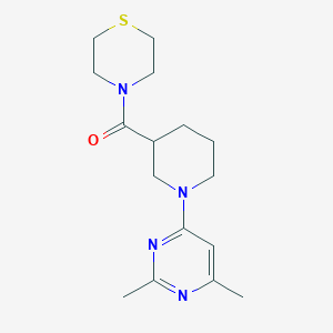 4-[1-(2,6-dimethylpyrimidin-4-yl)piperidine-3-carbonyl]thiomorpholine