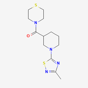 4-[1-(3-methyl-1,2,4-thiadiazol-5-yl)piperidine-3-carbonyl]thiomorpholine