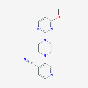 3-[4-(4-methoxypyrimidin-2-yl)piperazin-1-yl]pyridine-4-carbonitrile