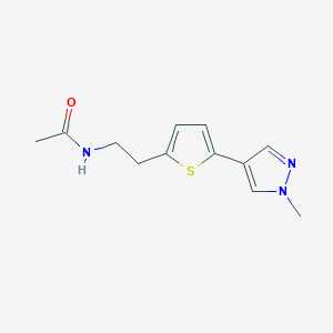 N-{2-[5-(1-methyl-1H-pyrazol-4-yl)thiophen-2-yl]ethyl}acetamide