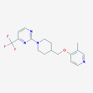 2-(4-{[(3-methylpyridin-4-yl)oxy]methyl}piperidin-1-yl)-4-(trifluoromethyl)pyrimidine