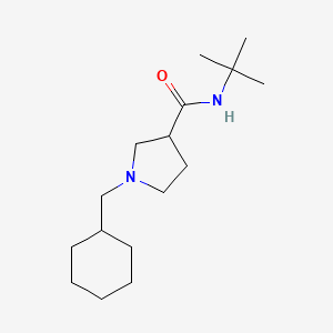 N-tert-butyl-1-(cyclohexylmethyl)pyrrolidine-3-carboxamide