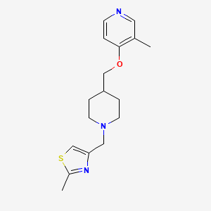 3-methyl-4-({1-[(2-methyl-1,3-thiazol-4-yl)methyl]piperidin-4-yl}methoxy)pyridine