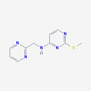 2-(methylsulfanyl)-N-[(pyrimidin-2-yl)methyl]pyrimidin-4-amine