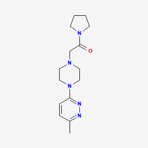 2-[4-(6-methylpyridazin-3-yl)piperazin-1-yl]-1-(pyrrolidin-1-yl)ethan-1-one