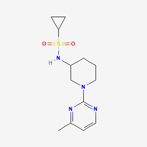 N-[1-(4-methylpyrimidin-2-yl)piperidin-3-yl]cyclopropanesulfonamide